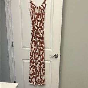 H&M Brown and White Jumpsuit